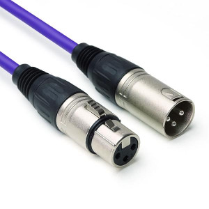 keepdrum Mikrofonkabel XLR 3-polig 10m Lila