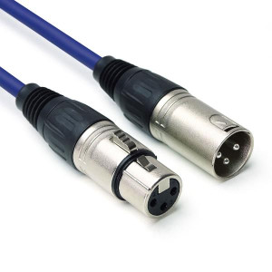 keepdrum MC-001XX BL 10m Mikrofonkabel XLR Blau