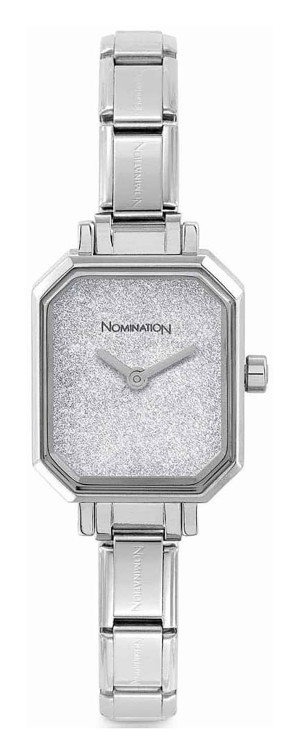 Nomination Time Silver Glitter 076030-023