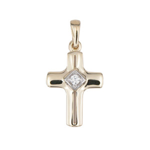 Kohinoor riipus risti zirkonia 123-8276