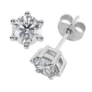 Kohinoor Theia valkokultaiset timanttikorvakorut 1.00 ct 143-460V-200L