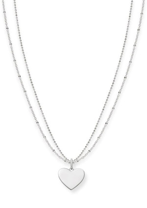 Thomas Sabo LBKE0004-001-12 kaiverrettava sydänkaulakoru 1x Kirk, 1x Pink, 1xSin