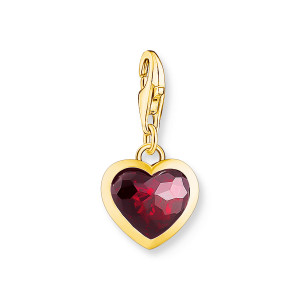 Thomas Sabo hopea hela kullattu punainen sydän 2094-414-10 1x Kirk, 1x Pink, 1xSin