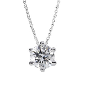 Kohinoor Theia valkokultainen timanttiriipus ketjulla 0.50 ct 213-460V-50L