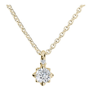 Kohinoor Rosa timanttiriipus ketjulla kulta 0,26 ct 213L-260K-26