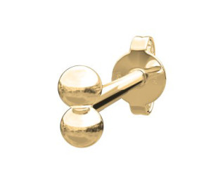 Nordahl Jewellery PIERCE52 2*2mm beads korvakoru 314 201 5