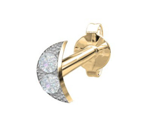 Nordahl Jewellery PIERCE52 timanttikorvakoru Moon 3,5mm 314 206BR5