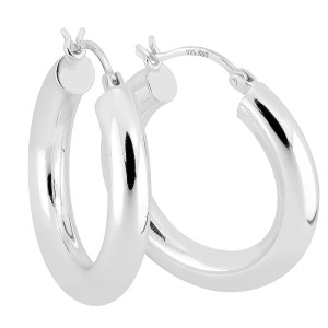 Lykken Casuals korvarenkaat hopea 5 x 30 mm