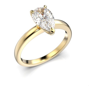 Festive Venus timanttisormus pisara keltakulta 2,00 ct 685-200-KK