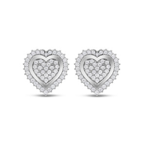 Lykken Hearts sydänkorvakorut hopea 10mm