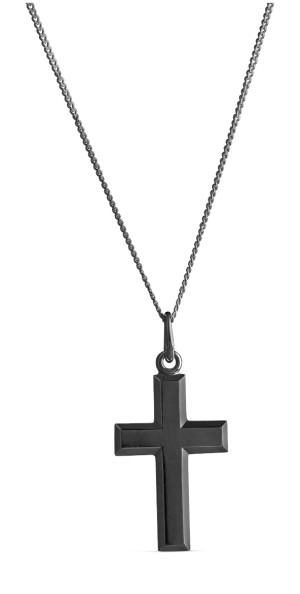 Top Gold hopeinen risti musta 4256733500