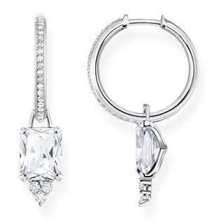 Thomas Sabo korvakorut white stone silver CR672-051-14
