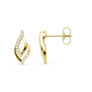 Lykken Elegance timanttikorvakorut kulta 0,098 ct