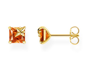 Thomas Sabo korvakorut orange stone with star H2116-472-8