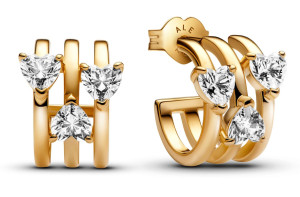 Pandora Timeless tripla korvakorut kullattu 263656C01