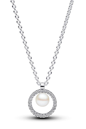 Pandora Timeless hopea helmikaulakoru 45cm pavé 393165C01-45