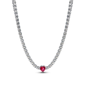 Pandora Timeless choker kaulakoru punainen sydän 393549C01-40