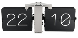 Karlsson Flip clock musta 36 x 8,5 x 14 cm pöytäkello KA5601BK