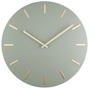 Karlsson KA5716DG seinäkello Charm Jungle Green with Gold Batons 45 cm