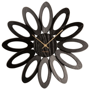 Karlsson Fiore Wood Veneer Black seinäkello KA5891BK