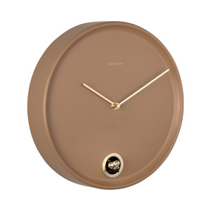 Karlsson seinäkello Esencia Cuckoo mocha brown KA6123BR