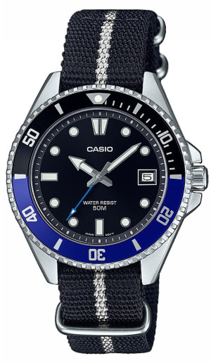 Casio Duro black and blue Batman nato MDV-10C-1A2VEF