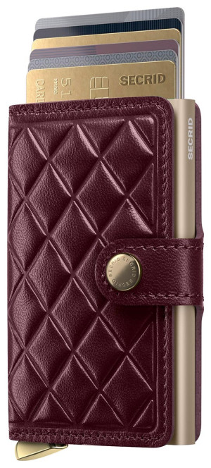Secrid Premium Miniwallet Emboss Diamond Bordeaux+ Emboss Diamond Bordeaux