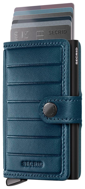 Secrid Premium Miniwallet Emboss Lines Teal+ Emboss Lines Teal