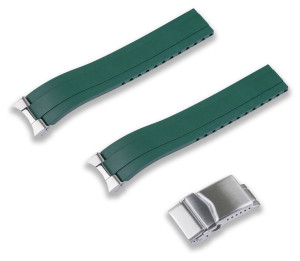 Crafter Blue vihreä kumiranneke Seiko Speedtimer malleihin MX03-813