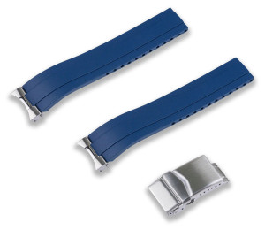 Crafter Blue sininen kumiranneke Seiko 1965 Heritage Diver malleihin MX03-143