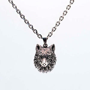 Northern Viking Jewelry Fenrir Wolf Head hopeariipus NVJ-H-RS053