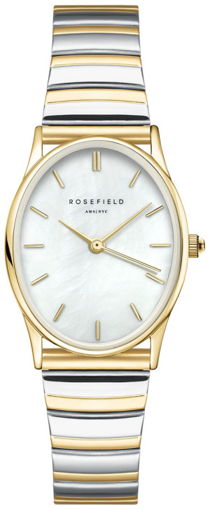 Rosefield The Oval White MOP Half-Moon Steel Duotone OVWDSG-OV17