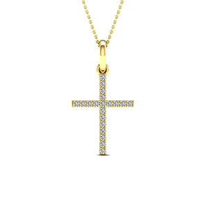 Lykken Elegance timanttiristi kulta 0,1 ct
