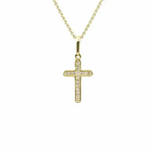 Lykken Elegance timanttiristi kulta 0,068 ct