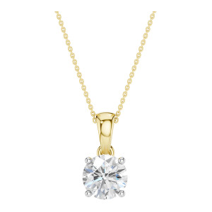 Lykken Elegance pyöreä timanttiriipus kulta 1.00 ct