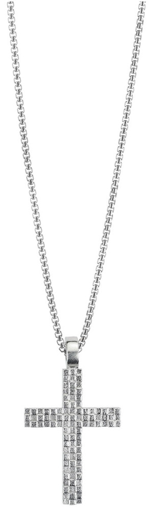 Saurum hopeinen rippiristi SA5015 00