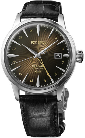 Seiko Presage Cocktail Time Rusty Nail GMT SSK039J1