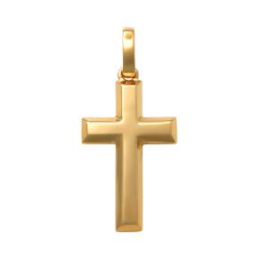 Lykken Crosses kultainen sileä ristiriipus 17.4 mm