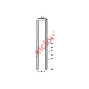 Kicloutou Agrafes 16 NC-S4 - 64 mm Inox - Boite de 10000