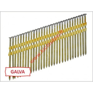 Kicloutou Pointes 20° GALVA 12µ TORSADEES 4.6x145 boite de 1000