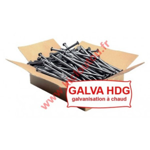 Montana Pointe tête plate galva HDG 6.0X160 Lisse 5KG