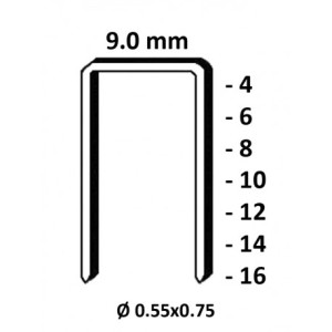 Kicloutou Agrafes 3G - 71 - 12mm Galva - Boite de 10000