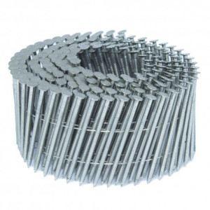 Kicloutou Pointes 16° 2.5x50 mm crantées INOX A2 TP en rouleaux plats fil inox X 9000