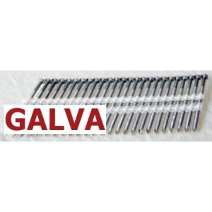 Kicloutou Pointes 20° GALVA TORSADEES 3.8x120 boite de 1500