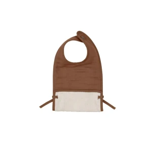 Fabelab Muslin Feeding Bib-Cinnamon