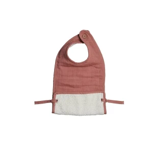 Fabelab Muslin Feeding Bib-Clay