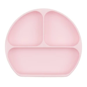 Bumkins Silicone Grip Dish-Pink