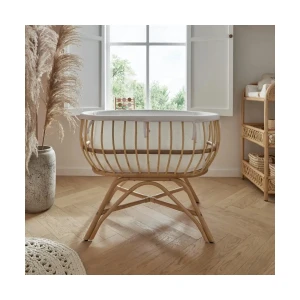 CuddleCo Aria Crib - Rattan