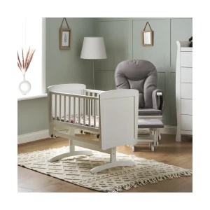 Obaby Gliding Crib & Mattress - White