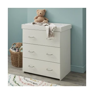 Babymore Caro Chest Changer - White Wash